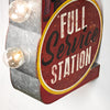 Gas n’ Go Pinup Girl Vintage LED Marquee Sign (30” x 15”)
